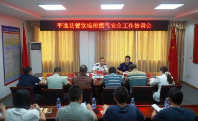 拧紧“安全阀”！平远县召开燃气消防安全工作协调会