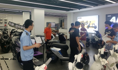 梅江区开展电动自行车排查整治工作