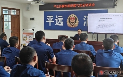 平远消防开展餐饮场所燃气安全培训