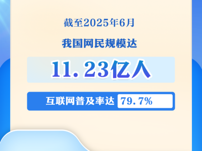 我国网民规模达11.23亿人