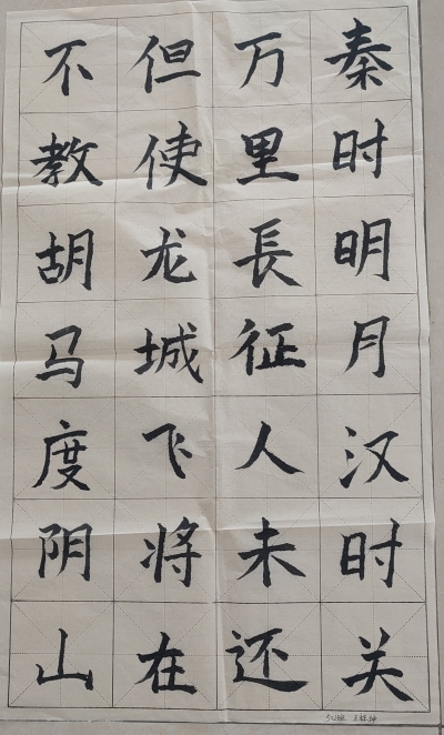 梅江区金山小学王梓坤丨书法