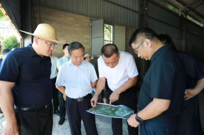 温助民率队到松口镇调研“百千万工程”推进情况：高效有序推进项目建设让“百千万工程”建设成果惠及广大群众