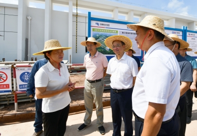 蓝伟东调研挂钩联系重点项目建设等情况