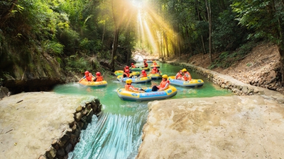 在绿水青山间“激流淘金”！蕉岭金山村探索农文旅融合“夏日方程式”