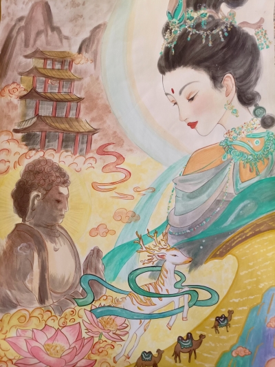 梅雁中学初二级钟惠芹丨绘画