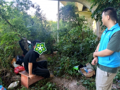 暖心！梅县区畲江镇这位大桥下的流浪汉回家了