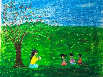 梅江区普育小学林敬月丨绘画