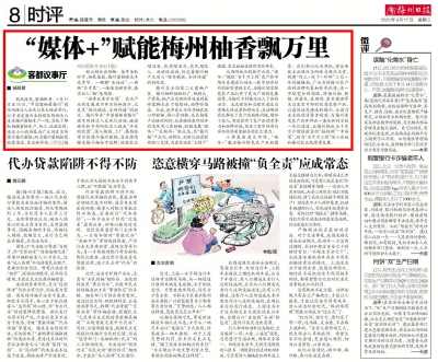 时评丨“媒体+”赋能梅州柚香飘万里