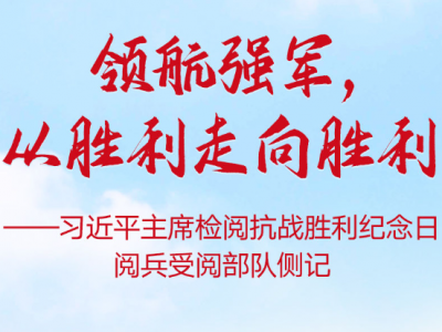 领航强军，从胜利走向胜利——习近平主席检阅抗战胜利纪念日阅兵受阅部队侧记