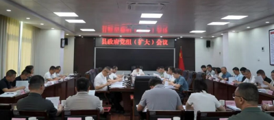 丰顺县政府党组（扩大）会议和县政府常务会议召开