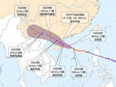 台风“麦德姆”预计今日在广东至海南沿海登陆