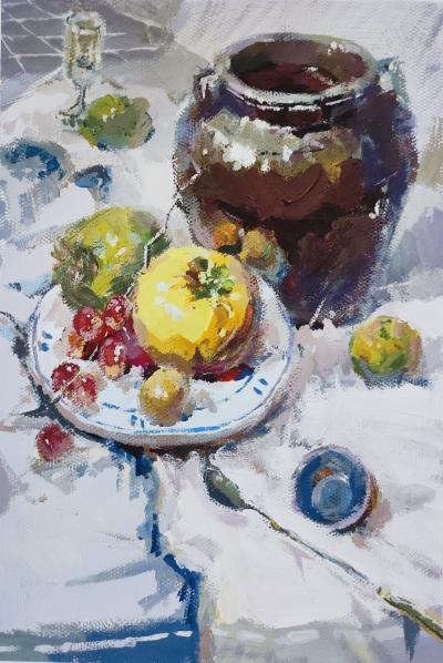  梅雁中学高二沈子棣丨绘画　