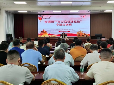 铸先锋、蓄力量、促提升！兴宁径南镇举办“百万党员进党校”专题培训