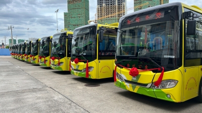 梅州城区“上新”150辆新能源公交车