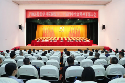 丰顺县传达学习贯彻党的二十届四中全会精神干部大会召开