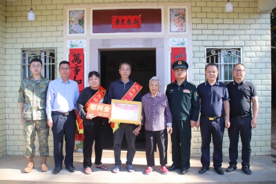 喜报送到家，荣光暖人心！大埔一现役军人荣获三等功