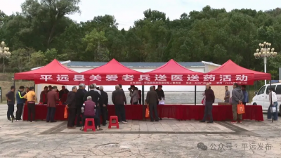 平远县开展“关爱老兵送医送药”活动