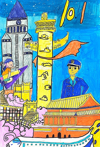 梅江区普育小学陈雅歆丨绘画