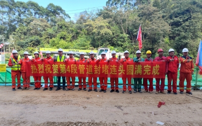 汕梅高速改扩建涉梅州段输油管道迁改项目，全面告捷！