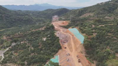 梅县区东部快线总体建设已完成75%