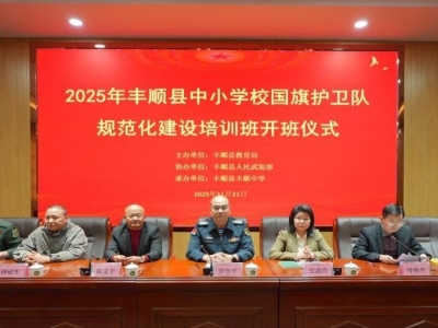 邀请原天安门国旗护卫队旗手授课！丰顺开展中小学校国旗护卫队规范化建设培训