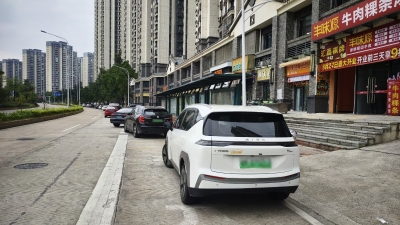 不文明行为曝光台丨有滴惊！公交站台成“停车区”，乘车须穿行花带在机动车道上落车