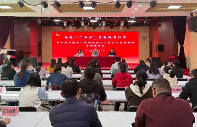 蕉岭共青团举行学习贯彻党的二十届四中全会精神宣讲报告会