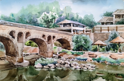 华雄画室写生活动｜走进清凉山筀竹村