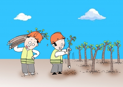 漫画｜“插枝充数”