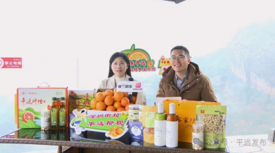 为平远土特产品“吆喝”！李健华、袁琳等足球名宿现身助农直播间→