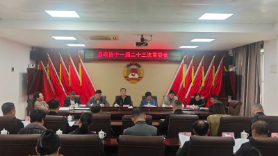 丰顺县政协十一届二十三次常委会会议召开：凝心聚力真抓实干 奋力开创政协工作新局面