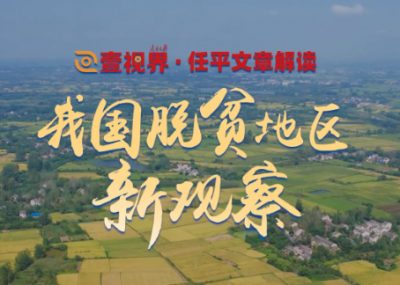 壹视界·任平文章解读｜我国脱贫地区新观察