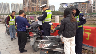 严查严管并举+教育劝导同行，丰顺公安持续推进电摩交通安全专项整治