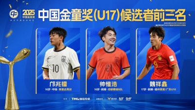 祝贺！梅州客家球员魏祥鑫入围2025中国金童奖（U17）前三名