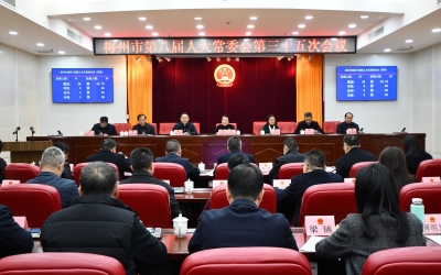 梅州市八届人大常委会召开第三十五次会议，补选蓝伟东为省十四届人大代表