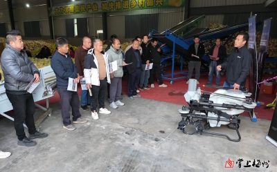 科技助农！农用无人机走进梅州桃尧金柚大讲堂