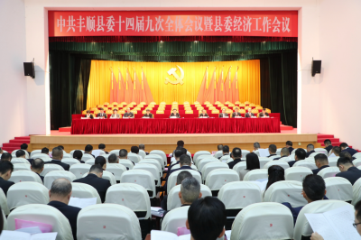 中共丰顺县委十四届九次全体会议暨县委经济工作会议召开