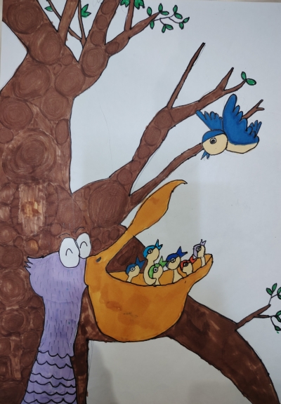 梅县区程江镇中心小学黄诗姗丨绘画