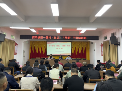 梅江区西阳镇新一届村（社区）“两委”干部暨“百万党员进党校”培训班正式开班