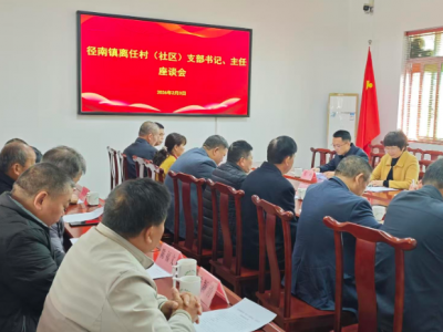 兴宁市径南镇举行离任村（社区）支部书记、主任座谈会