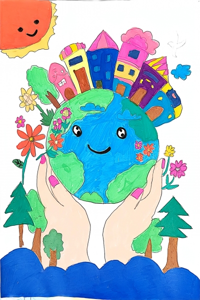 梅江区普育小学王文杰丨绘画