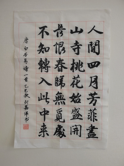 梅江区芹洋学校刘嘉洋丨书法