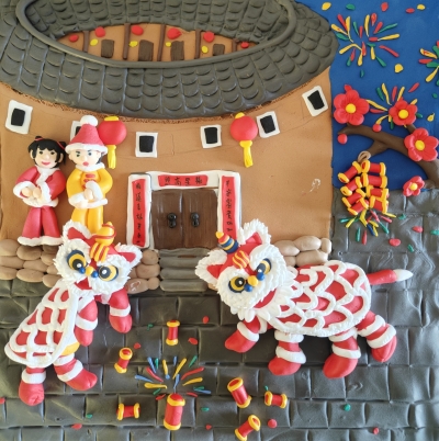 大埔县大埔小学肖淳昊丨黏土画