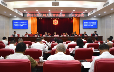 市八届人大常委会第三十六次会议召开