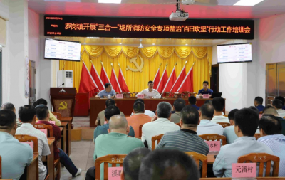 兴宁市罗岗镇召开“三合一”场所消防安全专项整治培训会