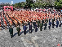 高清大图来袭！定格梅州新兵精彩瞬间→