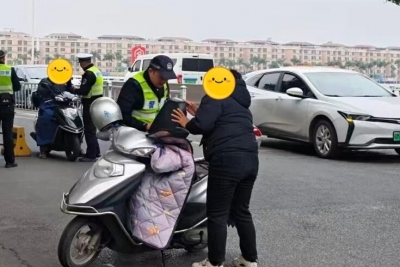 梅江公安提醒：它挡风，也挡安全！