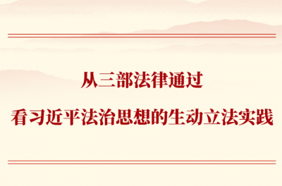 第一观察 | 从三部法律通过看习近平法治思想的生动立法实践 