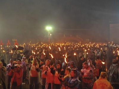 烟火璀璨！兴宁市径南镇星耀村举行2026年火把节活动