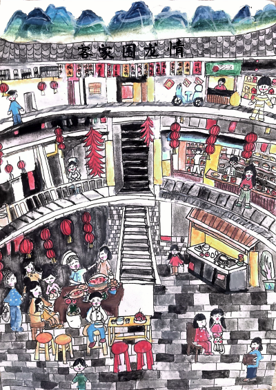 大埔小学魏柔丨绘画 